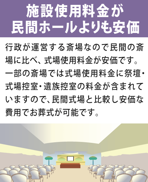 埼葛斎場をご利用になる利点③